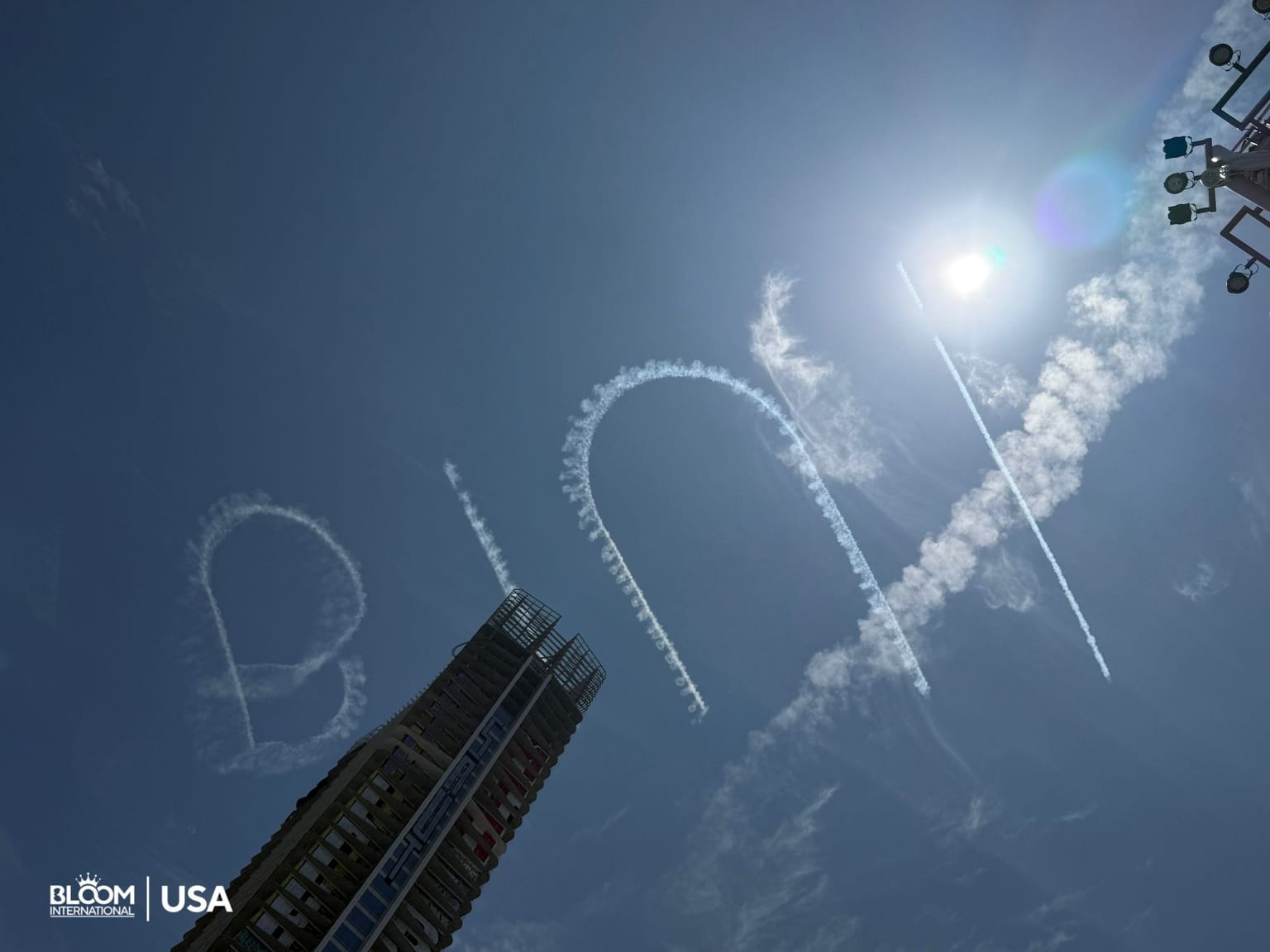 Skywriting for BINI