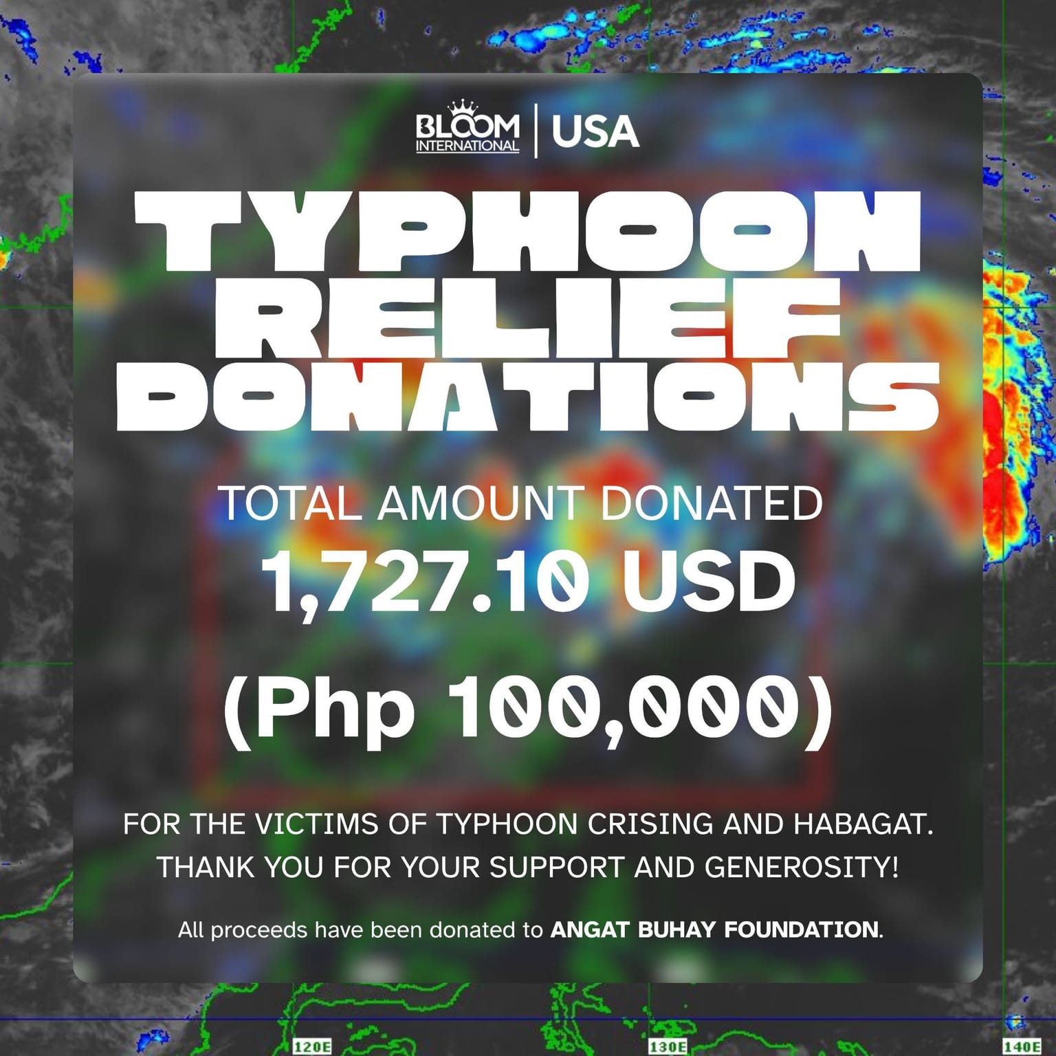 Typhoon Crising Relief Donations